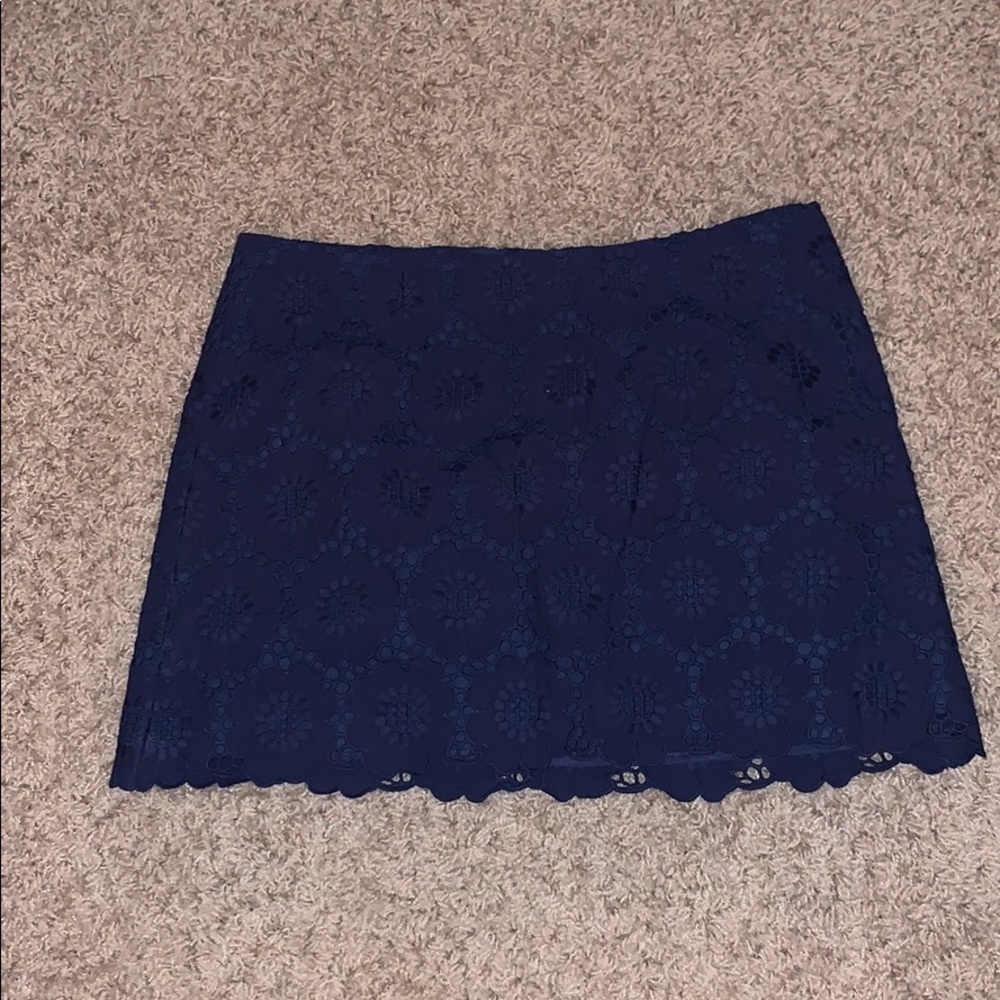 Lilly pulitzer Tate skirt in true navy size 8